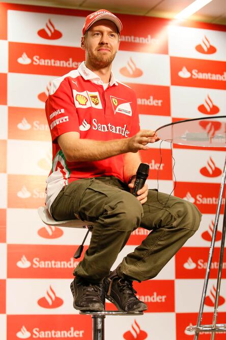 Vettel tiene confianza en dar una sorpresa, pues en las últimas competencias han estado muy cerca de los Mercedes (GUSTÍN SALINAS. EL UNIVERSAL)