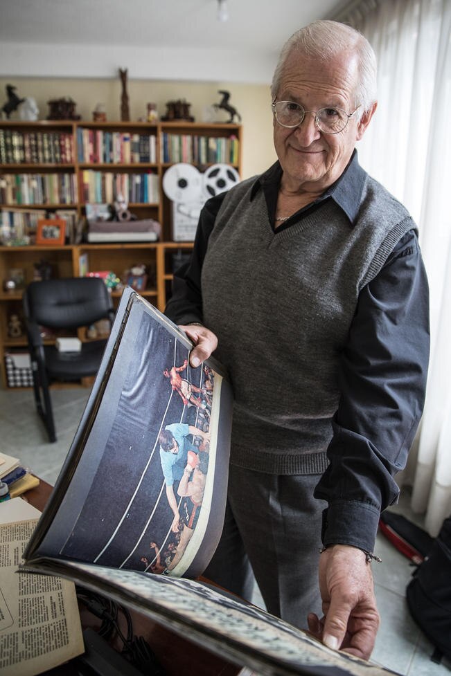 Don Octavio guarda bellos recuerdos. (FOTOS: GERMÁN ESPINOSA. EL UNIVERSAL)