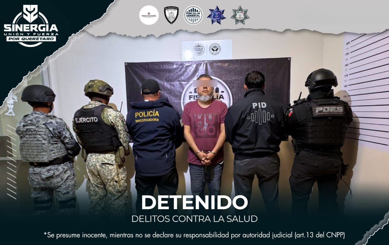 FGEQ detuvo con orden de aprehensión sujeto vinculado a delitos contra la salud en Hidalgo