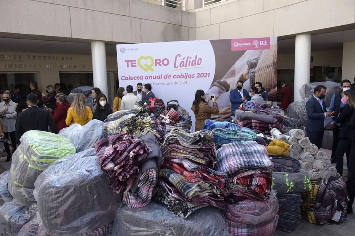 Aumenta la colecta de cobijas en Querétaro