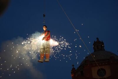 Realizan en Querétaro la tradicional quema de Judas