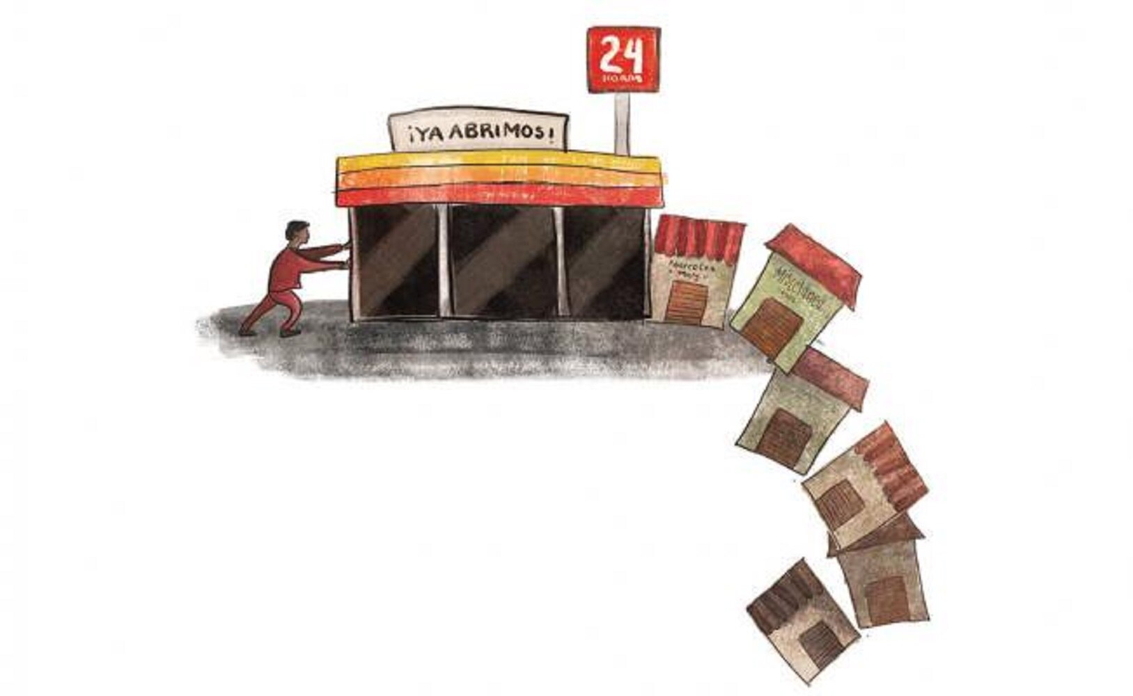 Tienditas de la esquina, en peligro ante Seven y Oxxos