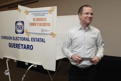 Vota Ricardo Anaya en Querétaro por la nueva dirigencia del PAN