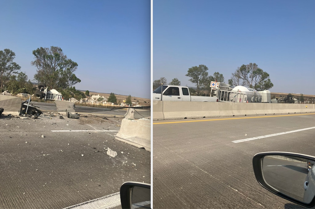 Reportan accidente y tráfico detenido en el Macrolibramiento, en dirección a Palmillas