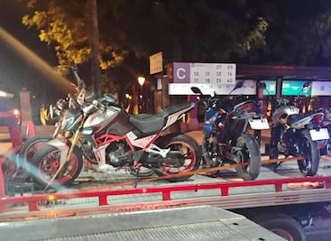 Remiten 27 motocicletas al corralón tras operativo en Querétaro