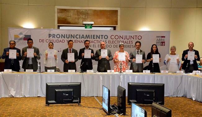 Firman un acuerdo de civilidad para elecciones