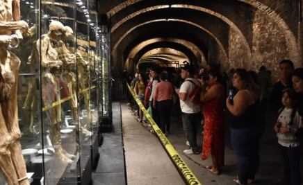 Exhiben a las momias en túnel de Guanajuato