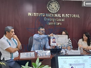 INE Querétaro presenta nuevo modelo de la credencial para votar