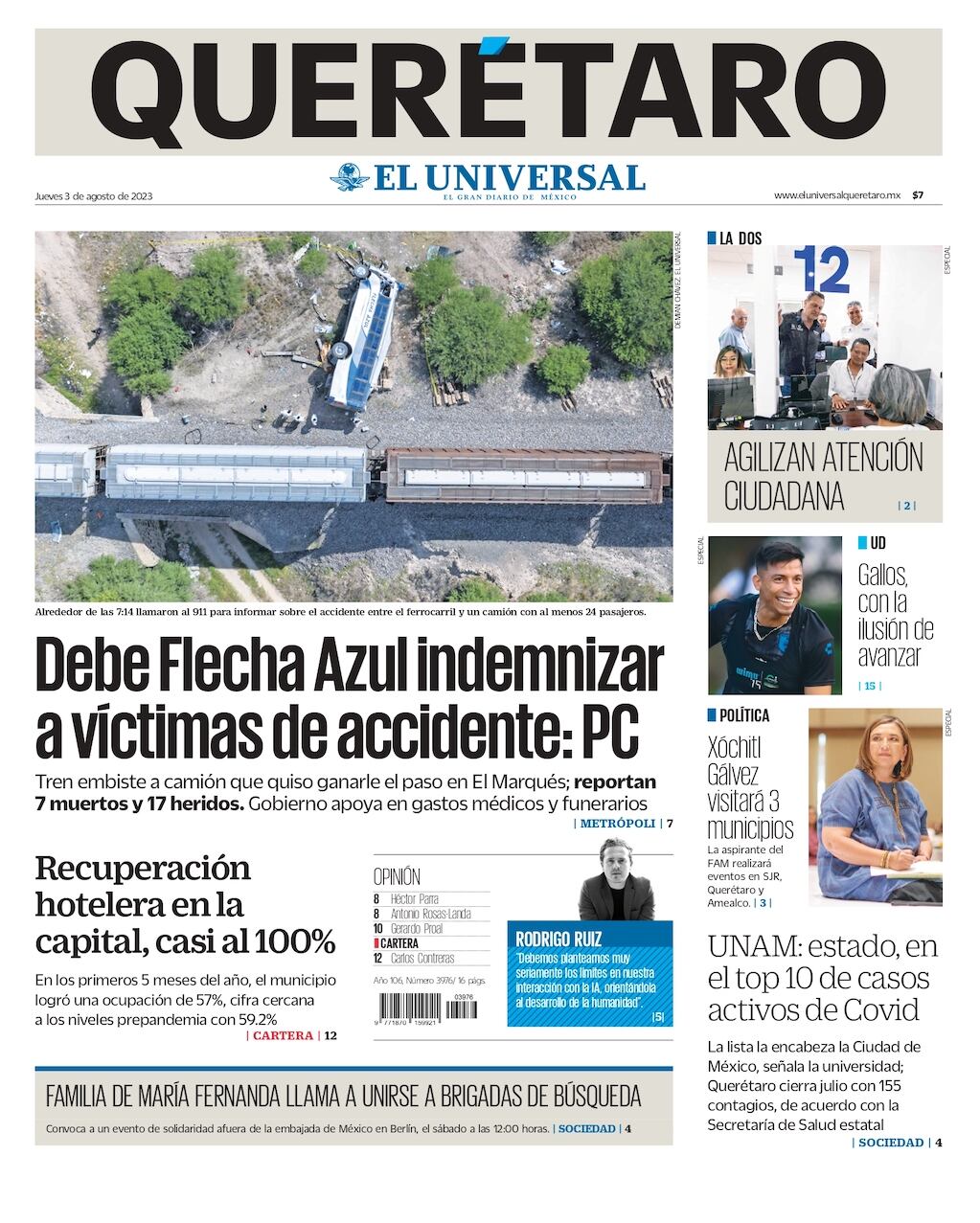 Portada 03 de agosto de 2023