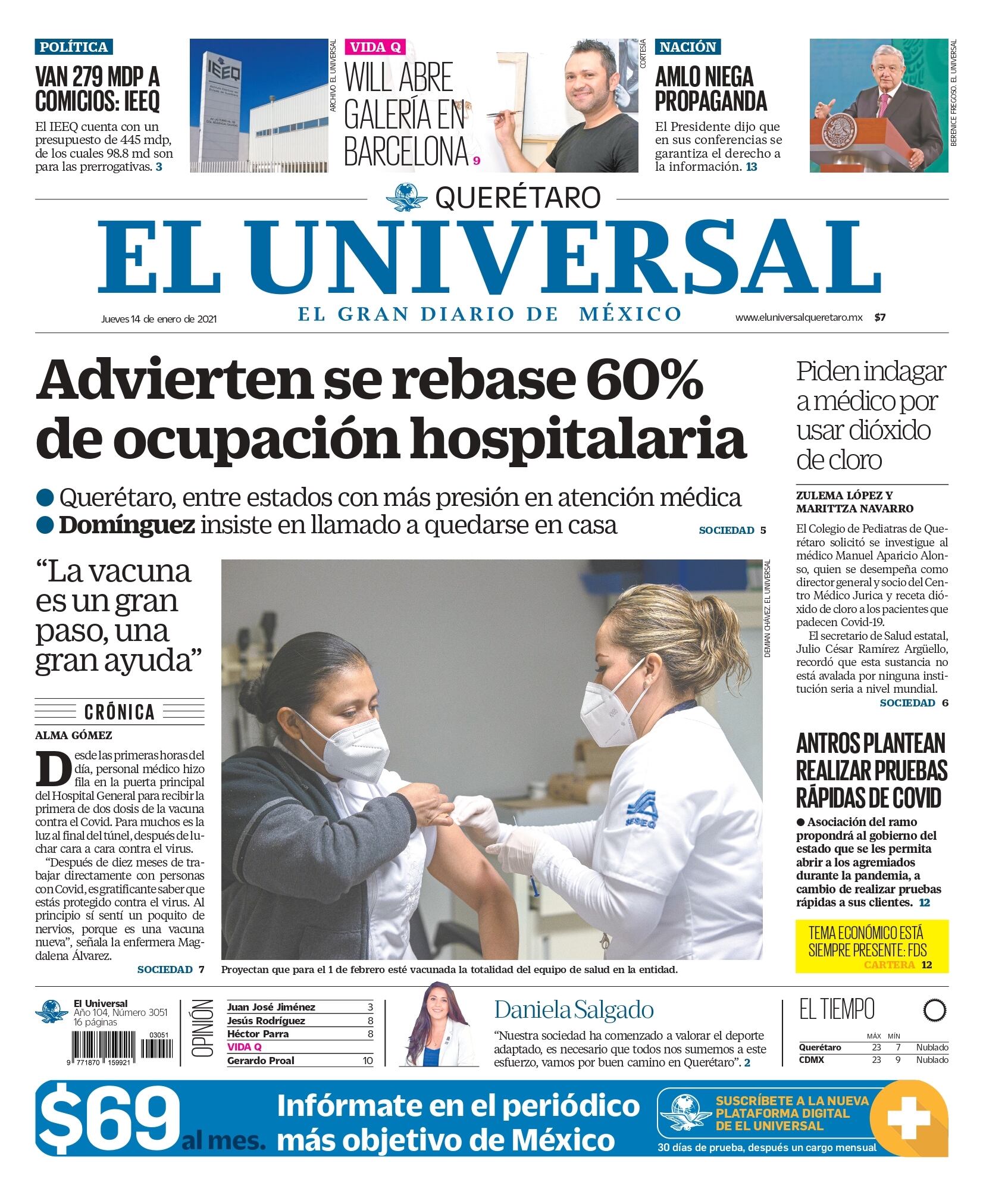 Portada 14 de enero de 2021