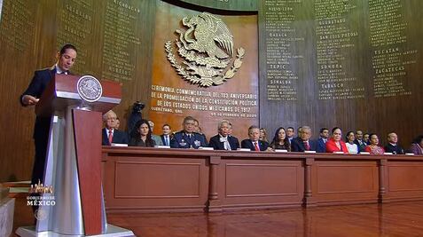 #Avance| Conmemoran el 103 aniversario de la Constitución de 1917