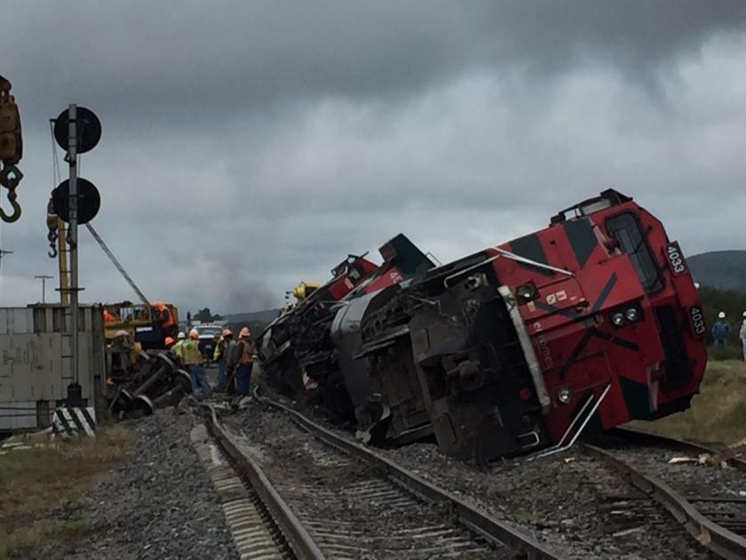 Descarrila tren en Tequis, en intento de hurto
