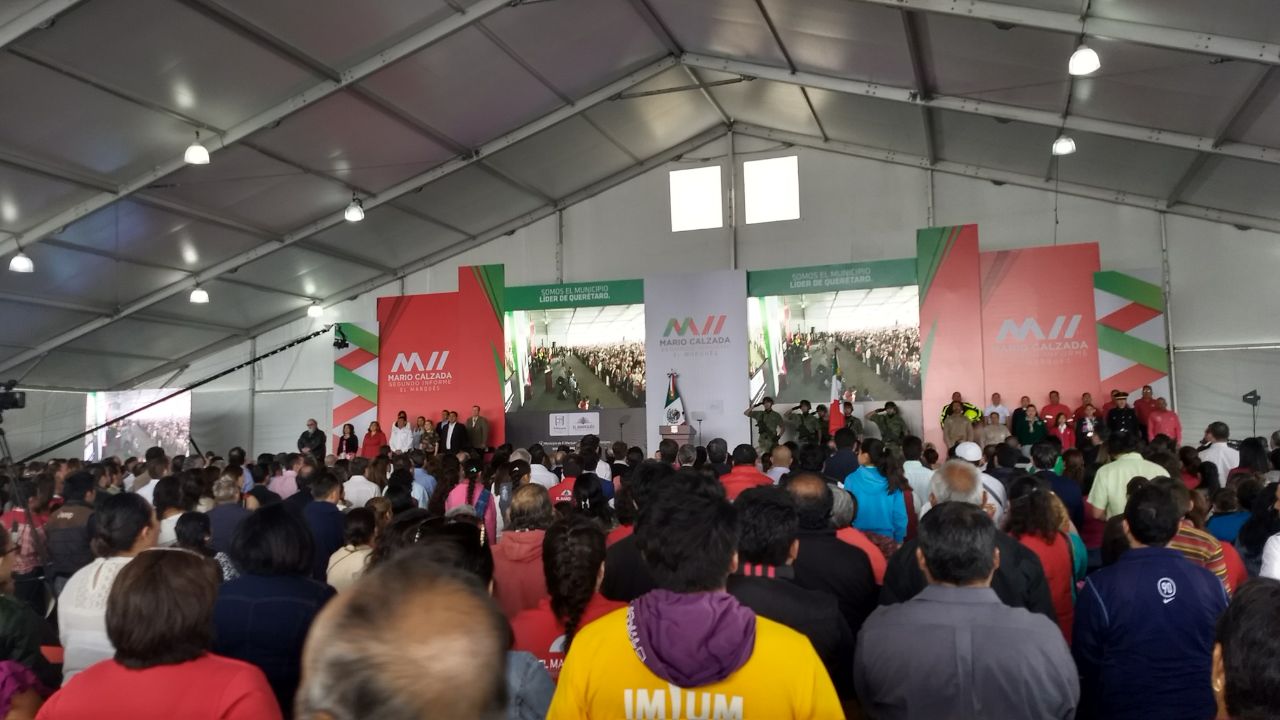 Mario Calzada presenta su segundo Informe de Gobierno