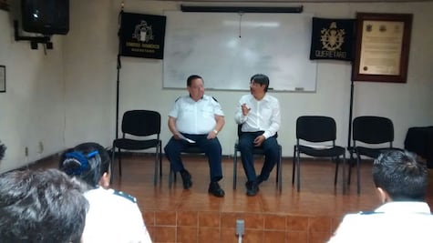 Se reúne Marco Carrillo con bomberos