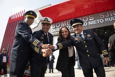 Bomberos de San Juan del Río estrenan estación “Gustavo Emilio Nieto Ruiz”