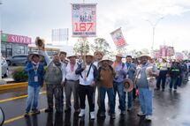 Grupo de peregrinos sale de Querétaro