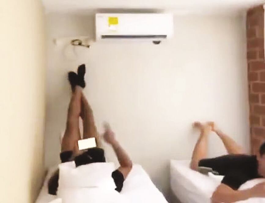 El saltarín consideró que las habitaciones son reducidas. / Foto: Instagram