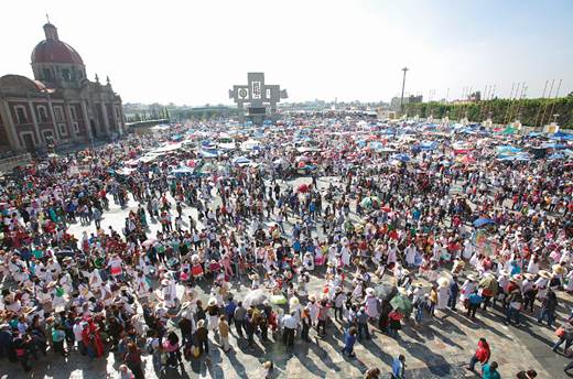 Llegan más de 56 mil peregrinos al Tepeyac