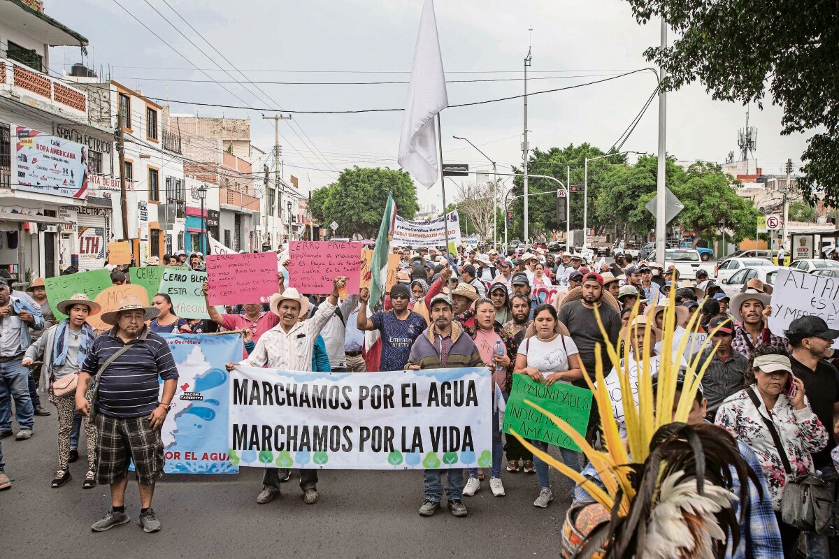 Hubo amenazas para sumarse a la Marcha por el Agua; Secretaría del Bienestar lo niega