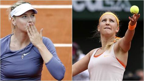Sharapova y Azarenka cumplen en París