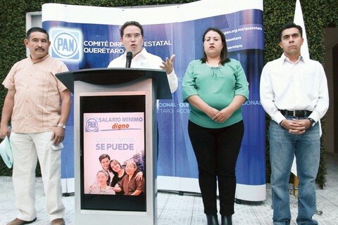 Reunirá PAN firmas para elevar el salario mínimo