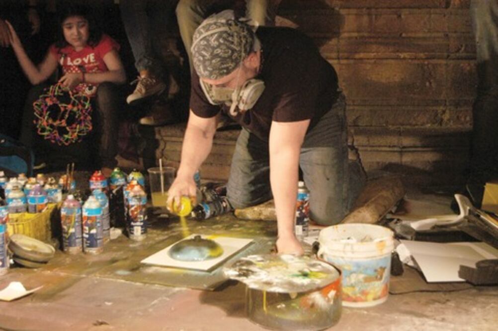 Plasma paisajes con aerosol