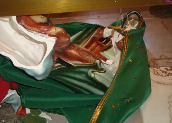 Vándalos atacan imágenes religiosas en el Rocío