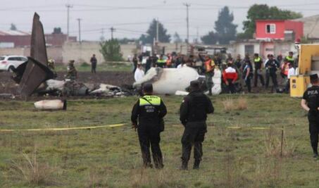 Dos muertos por desplome de Learjet 25B en Toluca