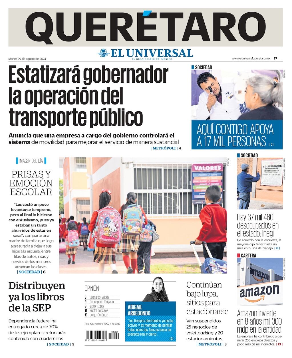 Portada 29 de agosto de 2023