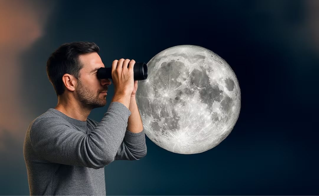 Superluna de Cosecha 2026. Foto: Creada con IA (ChatGPT)