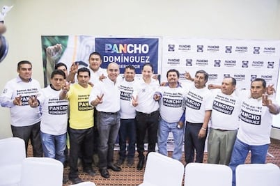 Se suman perredistas con Domínguez