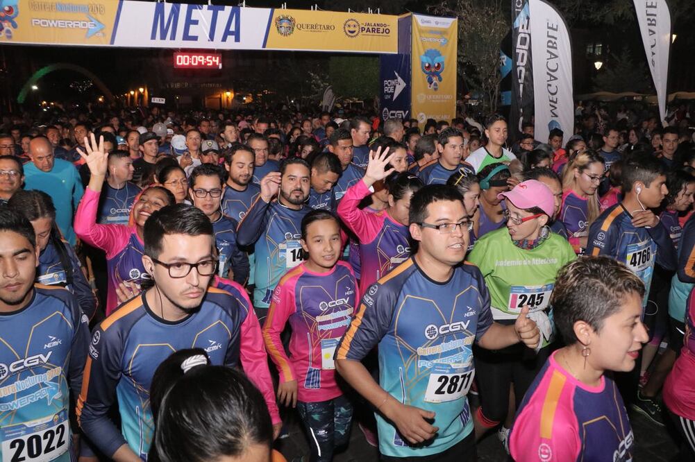 Carrera Nocturna, una fiesta deportiva en Querétaro