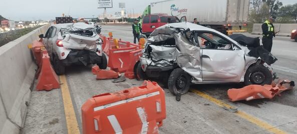 Accidente mantiene cerrada la autopista México-Querétaro; hay una persona fallecida