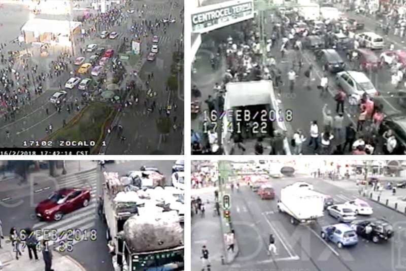 El temblor suscitó el pánico entre la población de la Ciudad de México, que salió a las calles al escucharse la alerta sísmica, sin que se registraran daños ni víctimas (JUAN CARLOS REYES. EL UNIVERSAL)