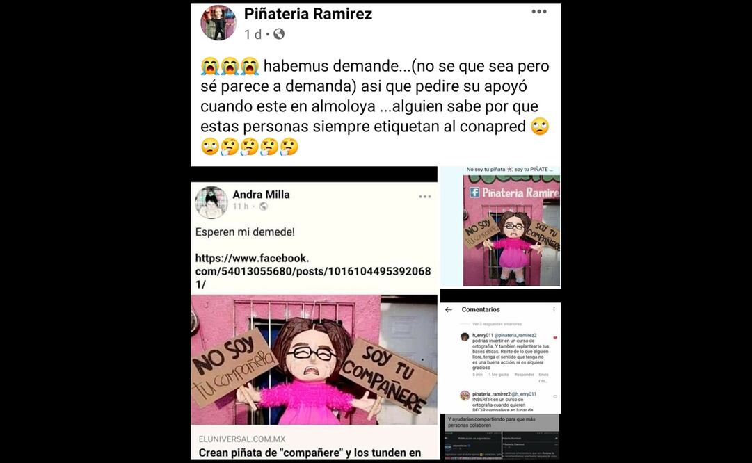 Andra Milla alista demanda por piñata de “compañere”