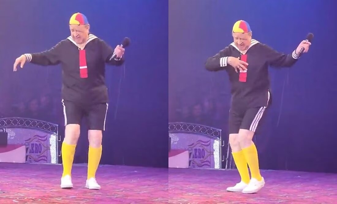 Carlos Villagrán "Kiko" saca los prohibidos en pleno show; aplauden su destreza en redes, VIDEO