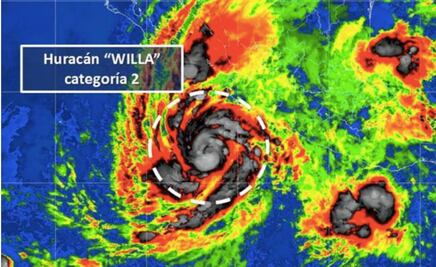 Huracán “Willa” evoluciona a categoría 2 frente a costas de Jalisco