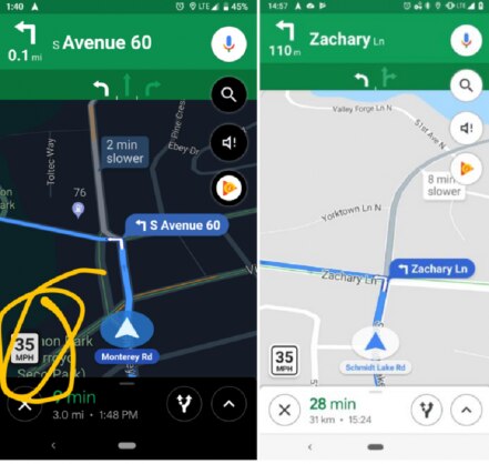 Google Maps mostrará límites de velocidad en iOS y Android
