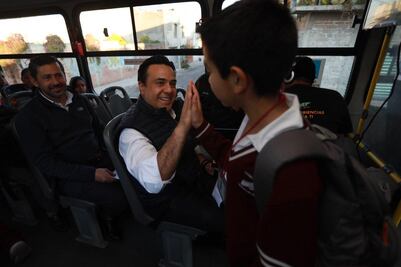 Supervisan rutas de transporte escolar