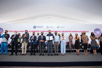 Asociaciones civiles, universidades e instituciones firman acuerdo por la paz en Querétaro 