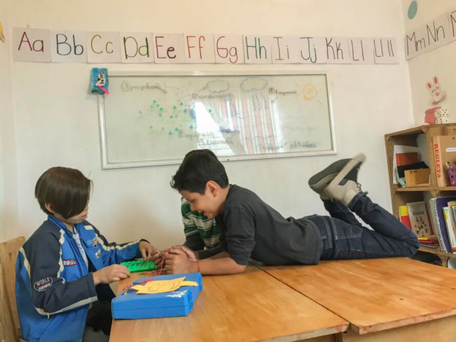 El centro Sunshine atiende a siete niños de entre 5 y 10 años, todos los días de las 8:00 horas a las 14:00 horas (DEMIAN CHÁVEZ. EL UNIVERSAL)