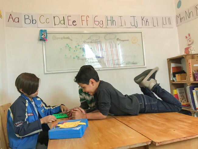 El centro Sunshine atiende a siete niños de entre 5 y 10 años, todos los días de las 8:00 horas a las 14:00 horas (DEMIAN CHÁVEZ. EL UNIVERSAL)