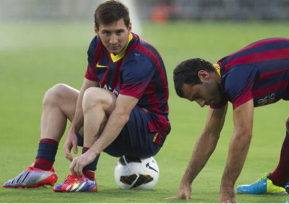 Messi, en duda para jugar en la liga