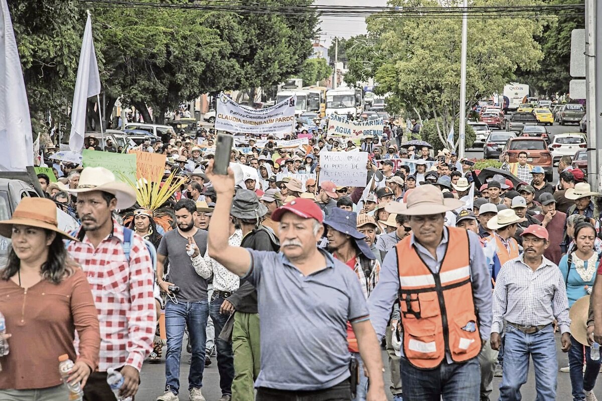 “Pedimos que nos dejen un poco de nuestra agua”