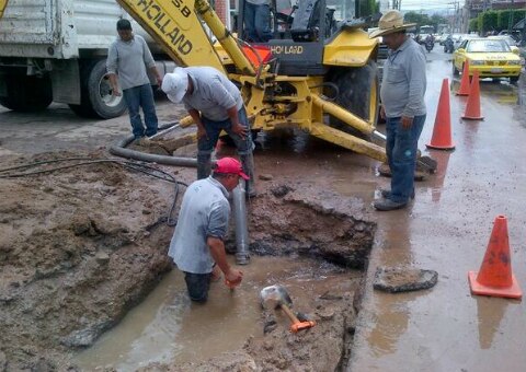 Normalizan servicio de Agua tras fuga