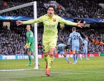 Luis Suárez deja sin pila a citizens