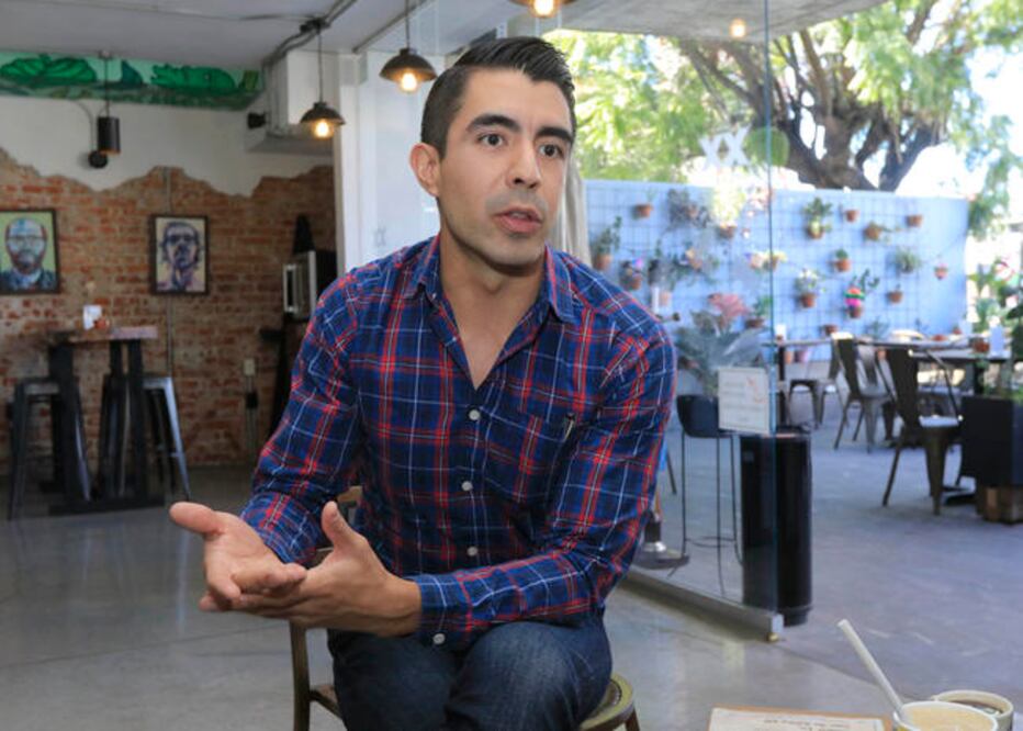 Antonio Fernández Guillemín, aspirante a la candidatura por el distrito V local (Foto: CESAR GÓMEZ. EL UNIVERSAL)