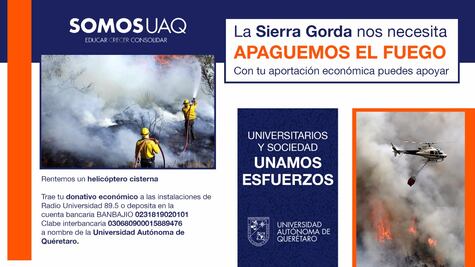 #Avance| Universitarios buscan sofocar incendio en la Sierra Gorda