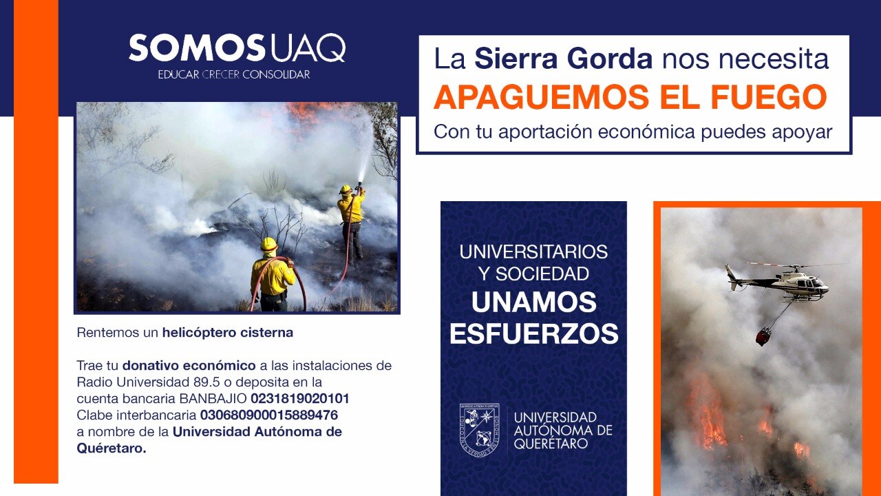 #Avance| Universitarios buscan sofocar incendio en la Sierra Gorda