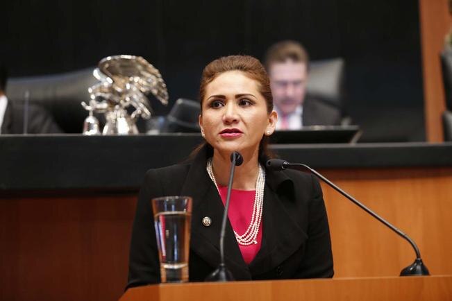 La senadora explica que la reforma va encaminada a modificar el artículo 55 de la Constitución, para establecer que los legisladores tengan como mínimo un nivel de licenciatura acreditado (ESPECIAL)